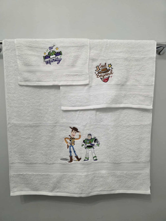 Toy Story Buzz & Woody Towel Set