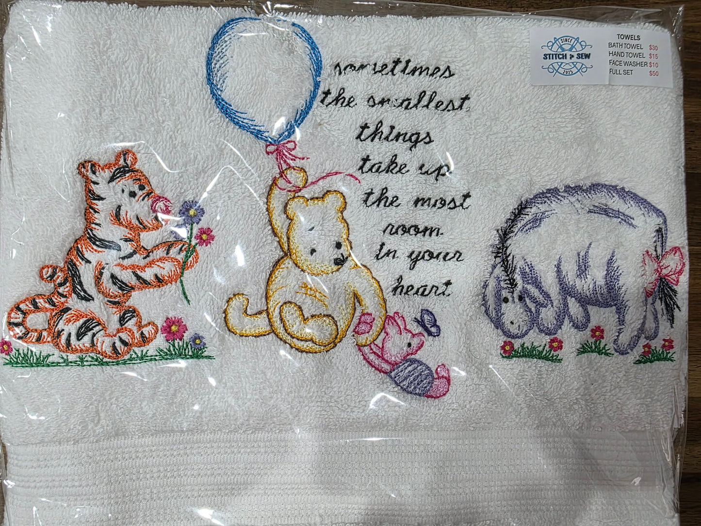 Embroidered Character Towel Sets
