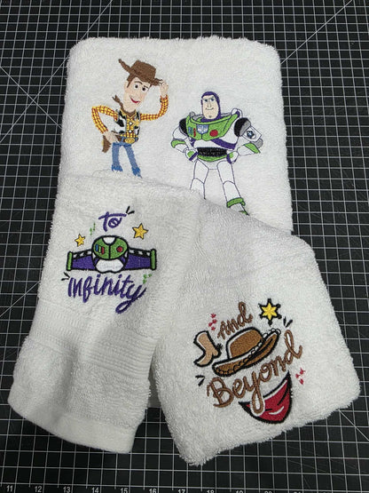 Toy Story Buzz & Woody Towel Set