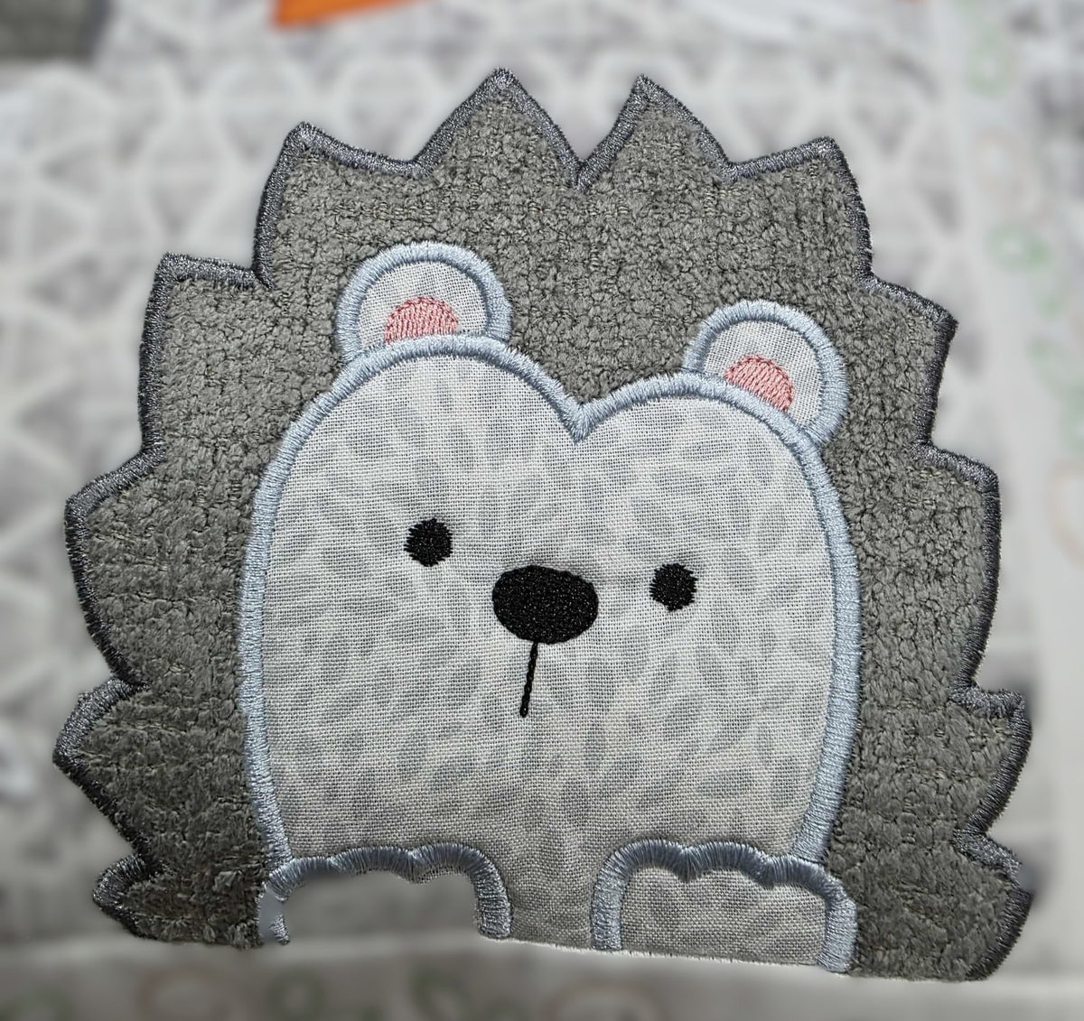 “Woodland Patchy Pup” Handmade Cushion Cover