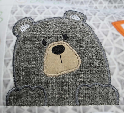 “Woodland Patchy Pup” Handmade Cushion Cover